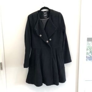 Bebe Double Breasted Wool Swing